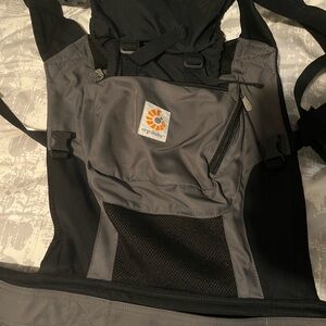 Ergobaby in Black and Gray with Sun Shade Cover